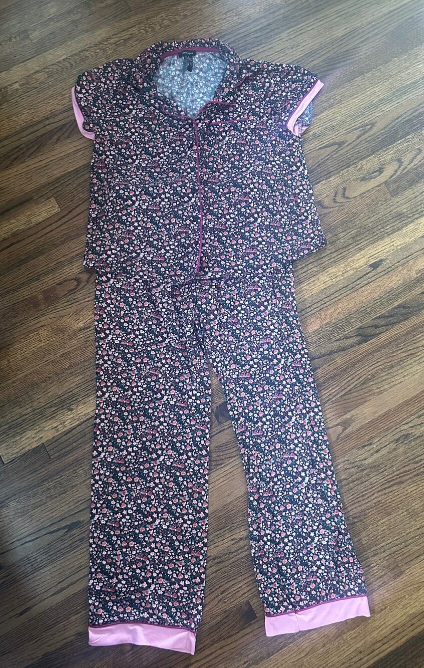 Nanette Lepore Women's Floral Two Piece Pajama Set - 1X